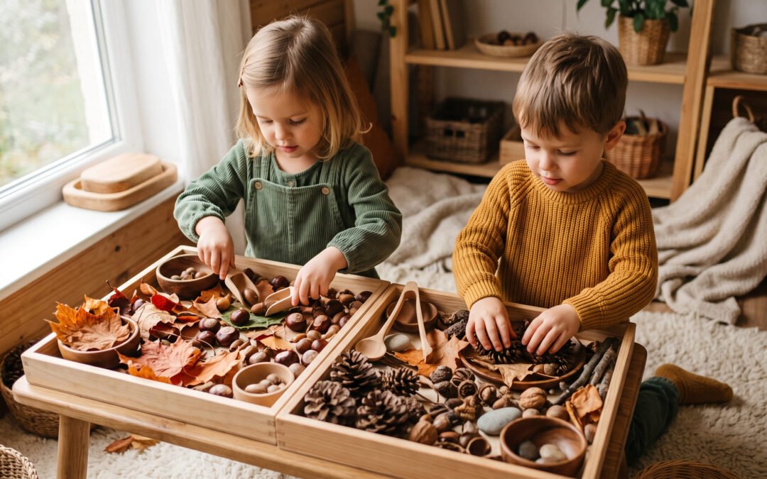 Actividades sensoriales otoño niños: La magia de la estación en casa
