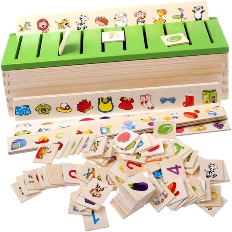 Clasificador Montessori de colores y formas
