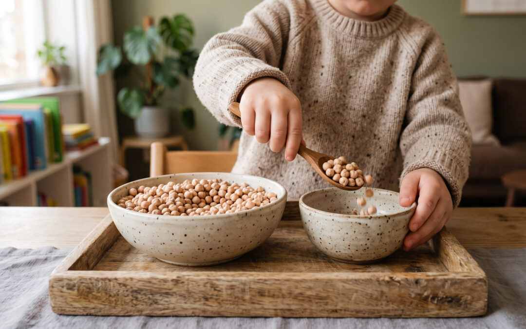 Actividades Montessori para niños de 2 años en casa: 15 ideas fáciles (con PDF imprimible)