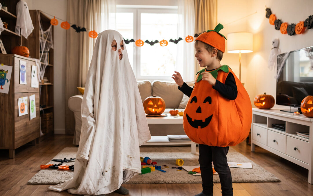 10 disfraces caseros de Halloween para niños (fáciles, baratos y en menos de 1 hora)