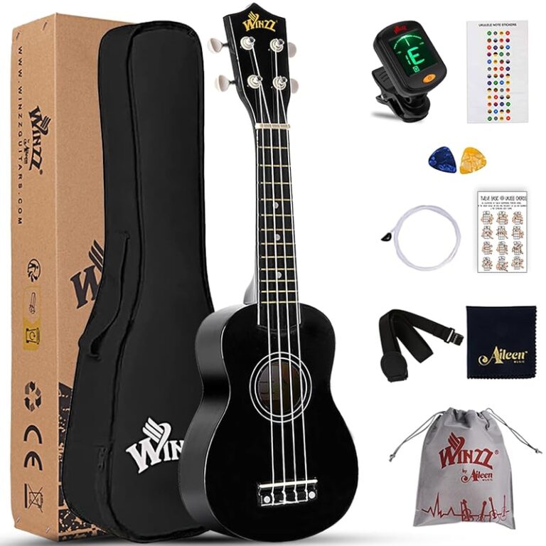Ukelele soprano Winzz con kit para principiantes